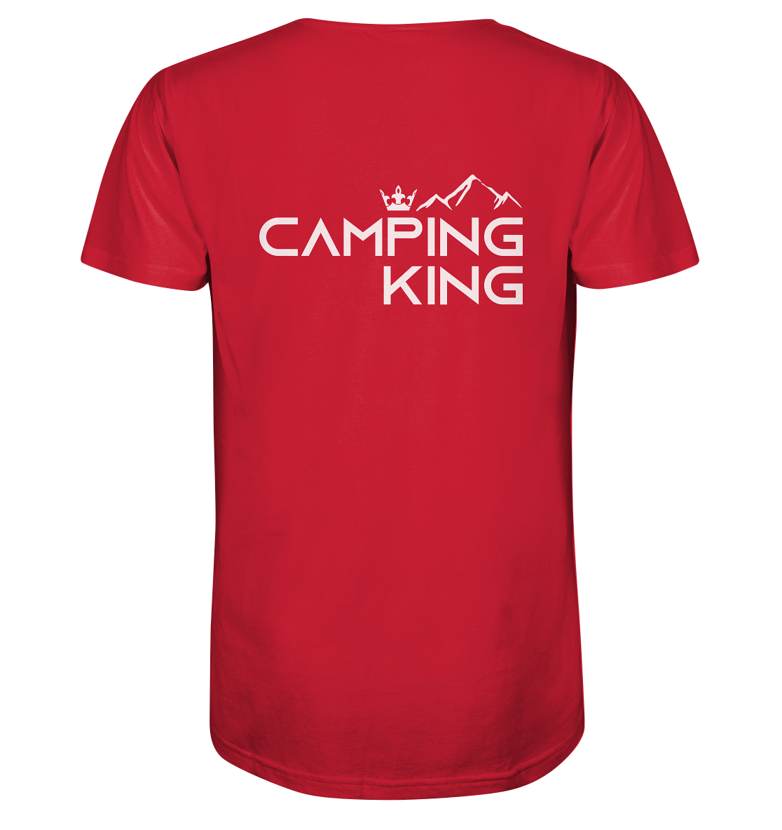Camping King | Organic T-Shirt Rückendruck