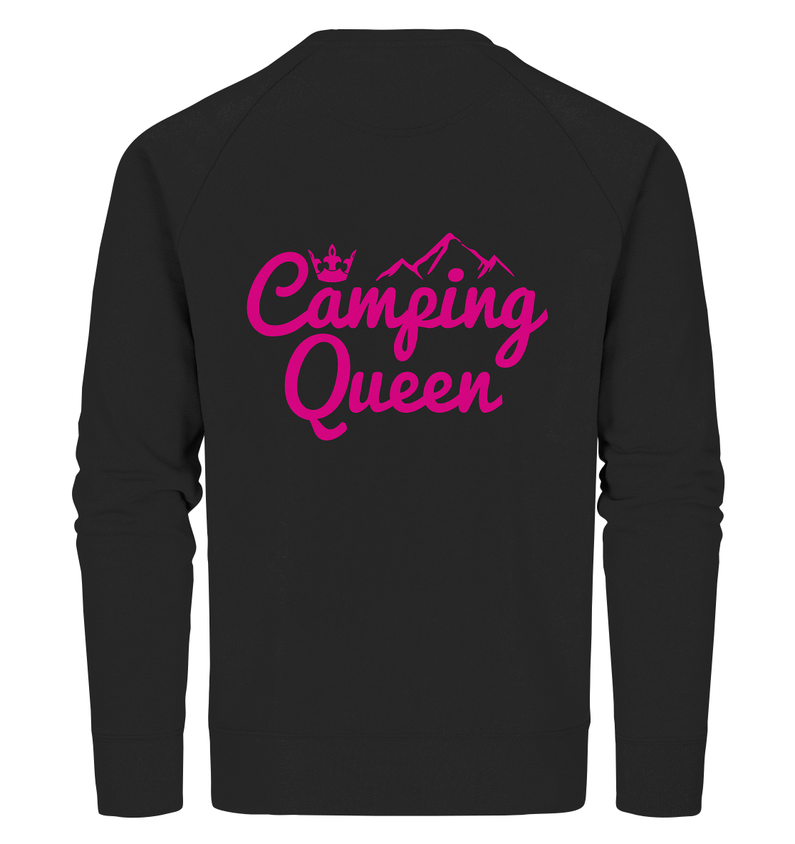 Camping Queen | Bio Sweatshirt Rückendruck