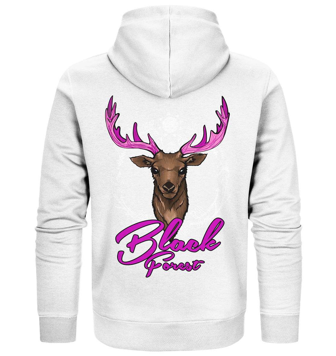 Black Forest Hirsch | Bio Zip-Hoodie Organic - Organic Zipper