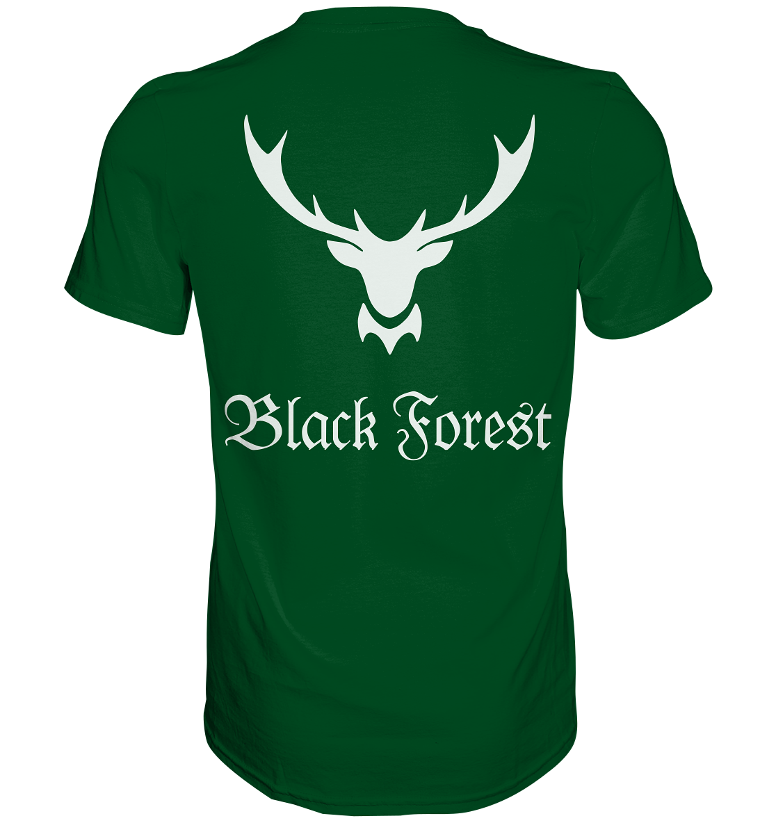 Black Forest Hirschgeweih | Unisex T-Shirt Rückendruck