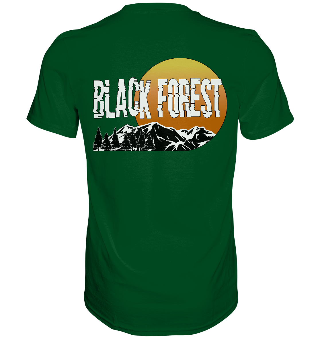 Black Forest | Unisex T-Shirt Rückendruck - Premium Shirt