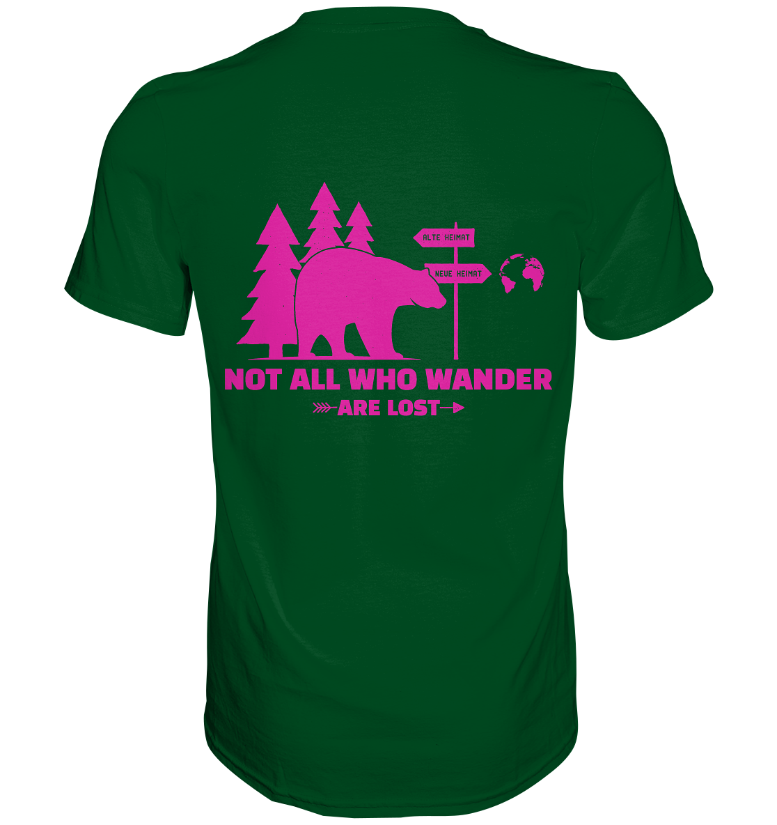 Wanderbär Pink | T-Shirts - Premium Shirt