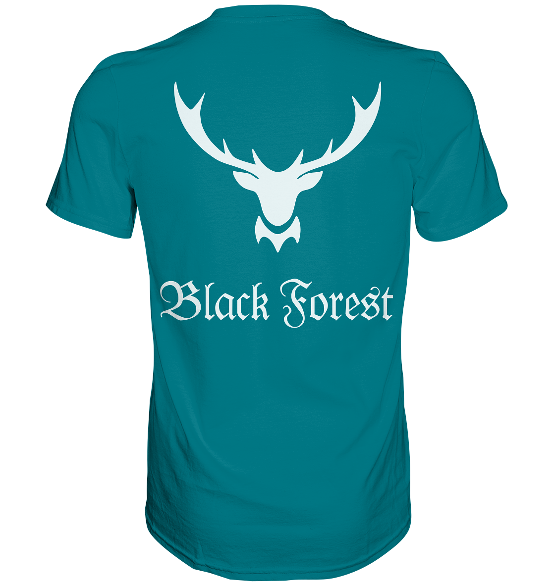 Black Forest Hirschgeweih | Unisex T-Shirt Rückendruck