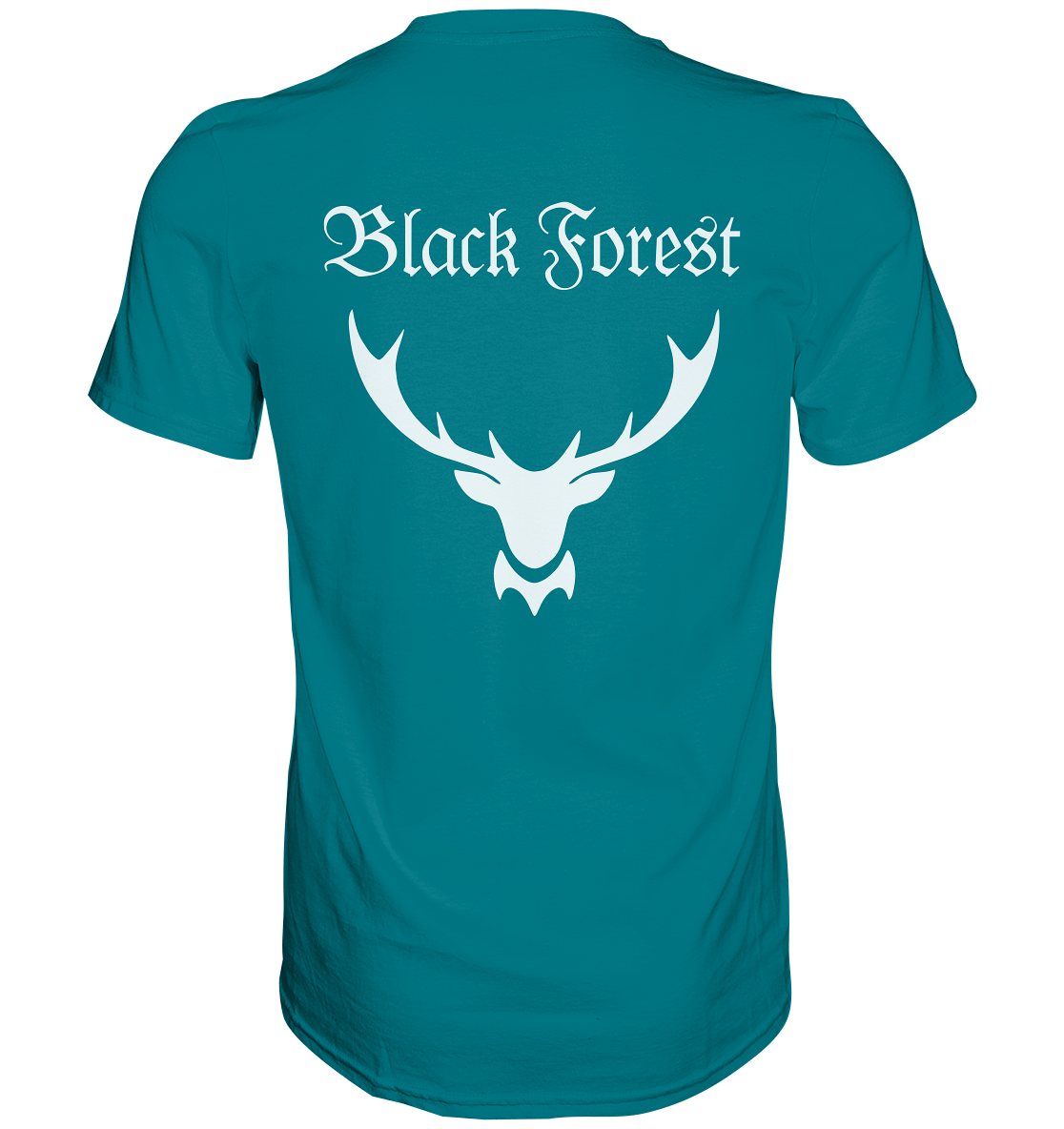 Black Forest Hirschgeweih | Unisex T-Shirt Rückendruck
