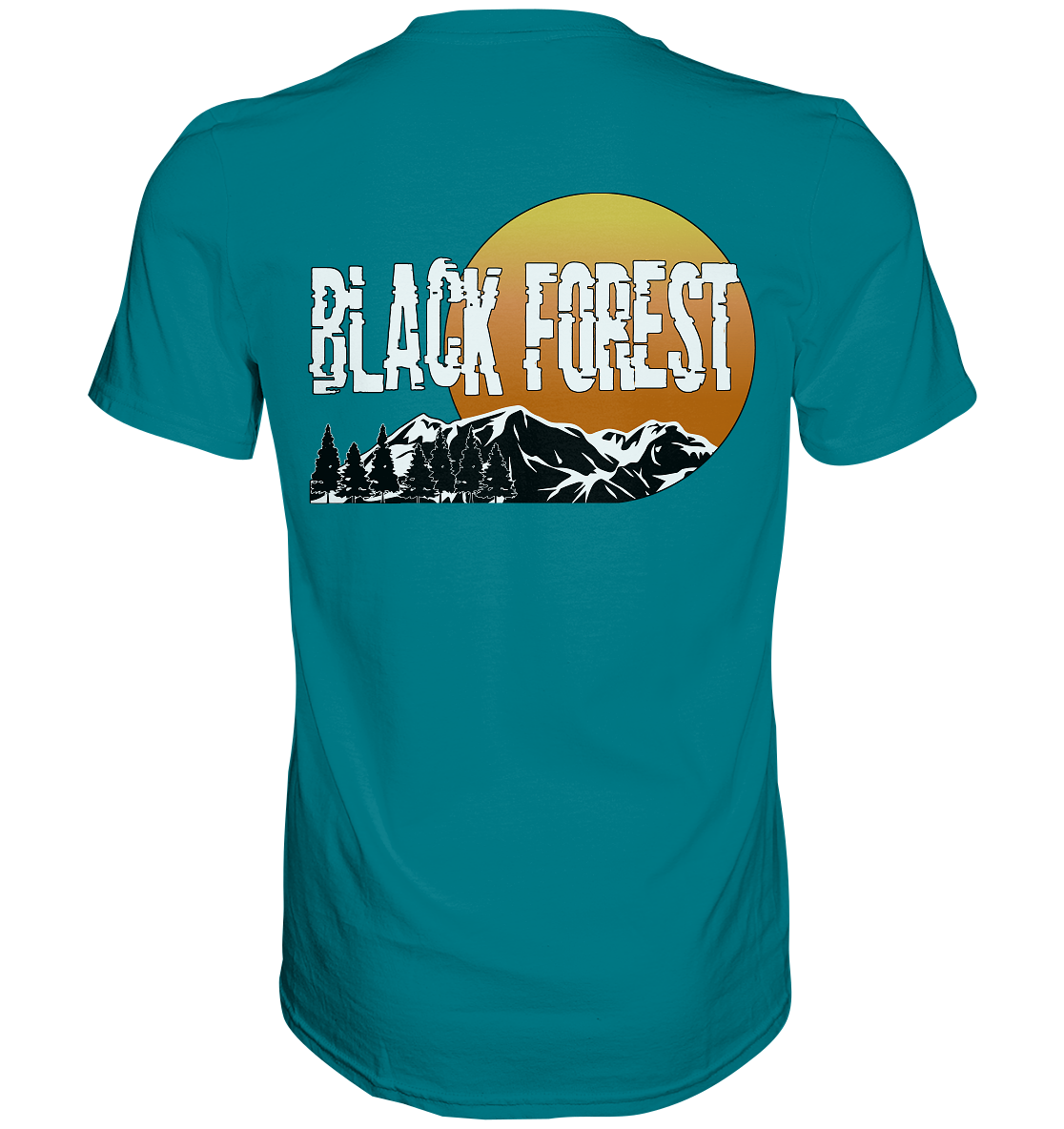 Black Forest | Unisex T-Shirt Rückendruck - Premium Shirt