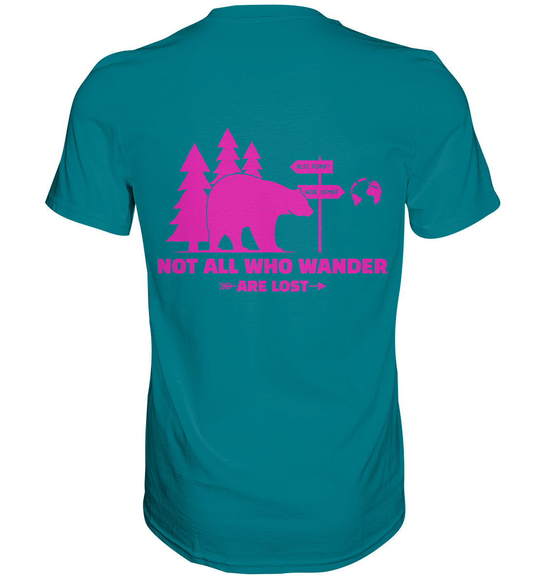 Wanderbär Pink | T-Shirts - Premium Shirt