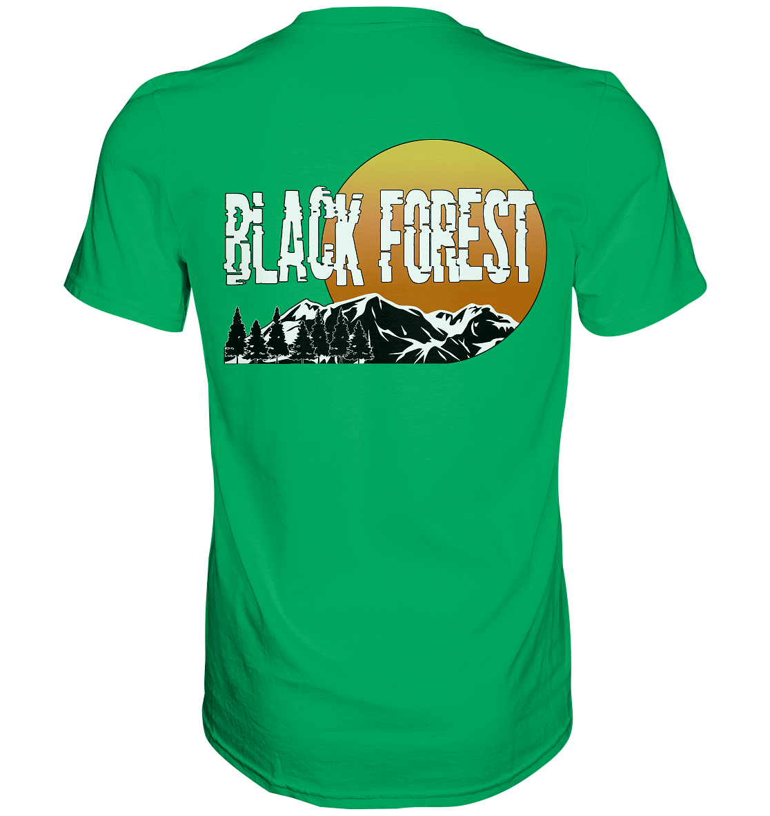 Black Forest | Unisex T-Shirt Rückendruck - Premium Shirt