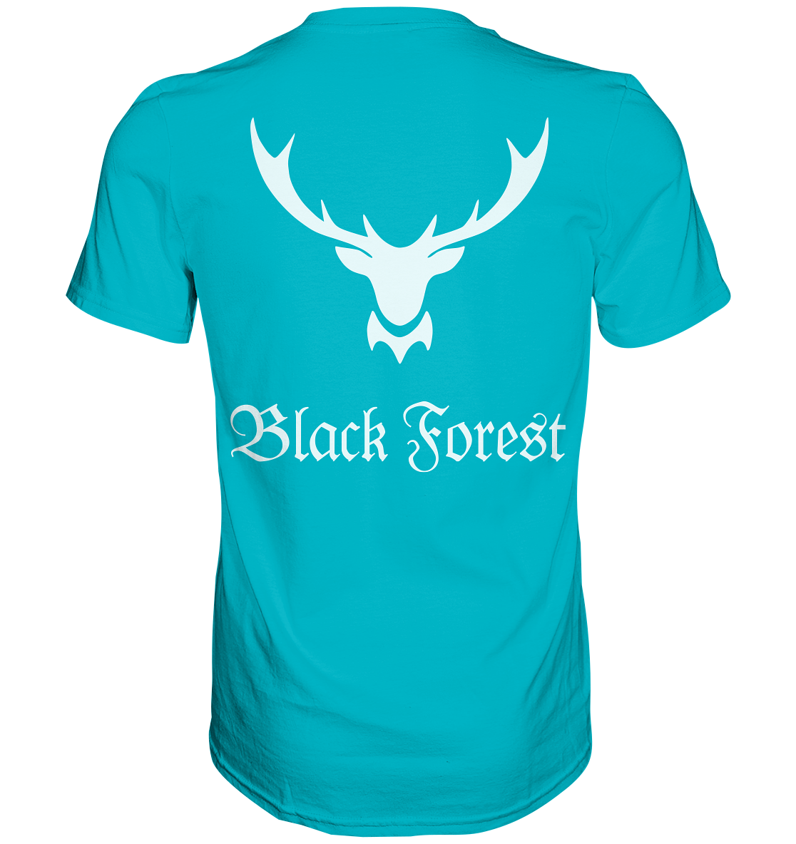 Black Forest Hirschgeweih | Unisex T-Shirt Rückendruck