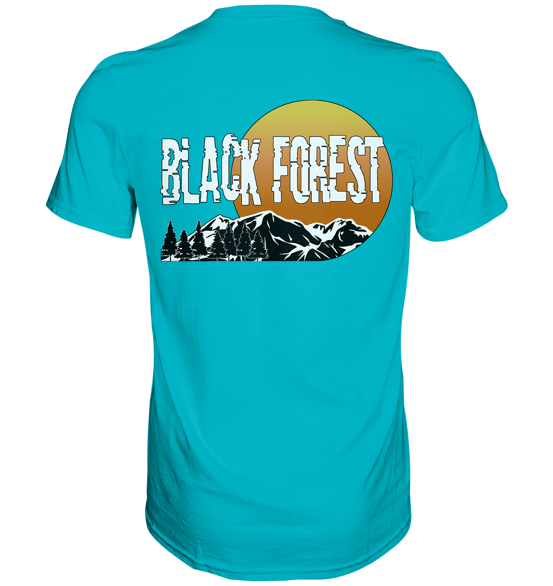Black Forest | Unisex T-Shirt Rückendruck - Premium Shirt