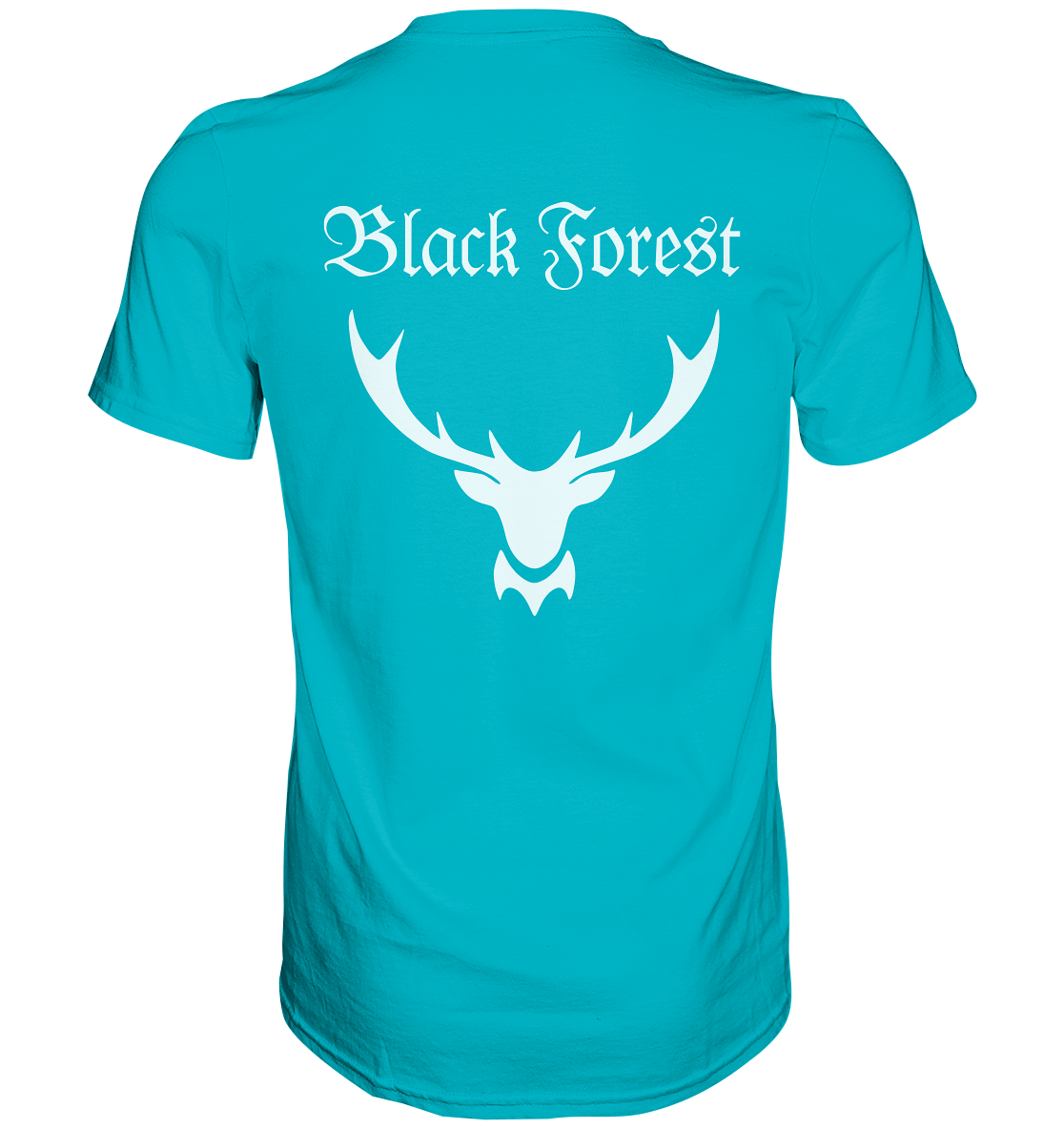 Black Forest Hirschgeweih | Unisex T-Shirt Rückendruck