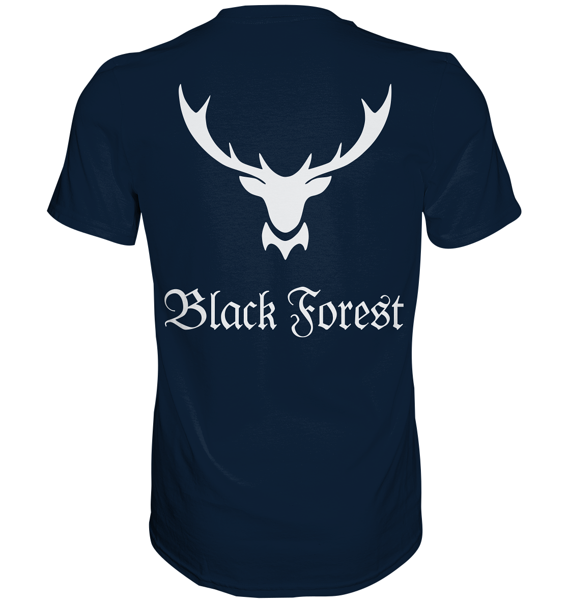 Black Forest Hirschgeweih | Unisex T-Shirt Rückendruck