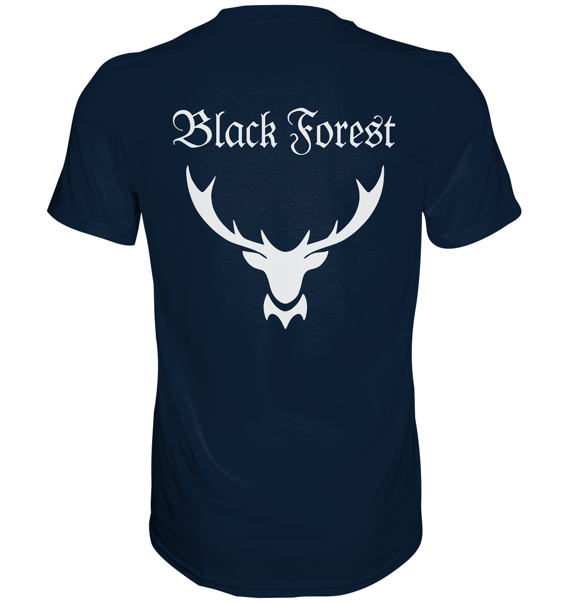 Black Forest Hirschgeweih | Unisex T-Shirt Rückendruck
