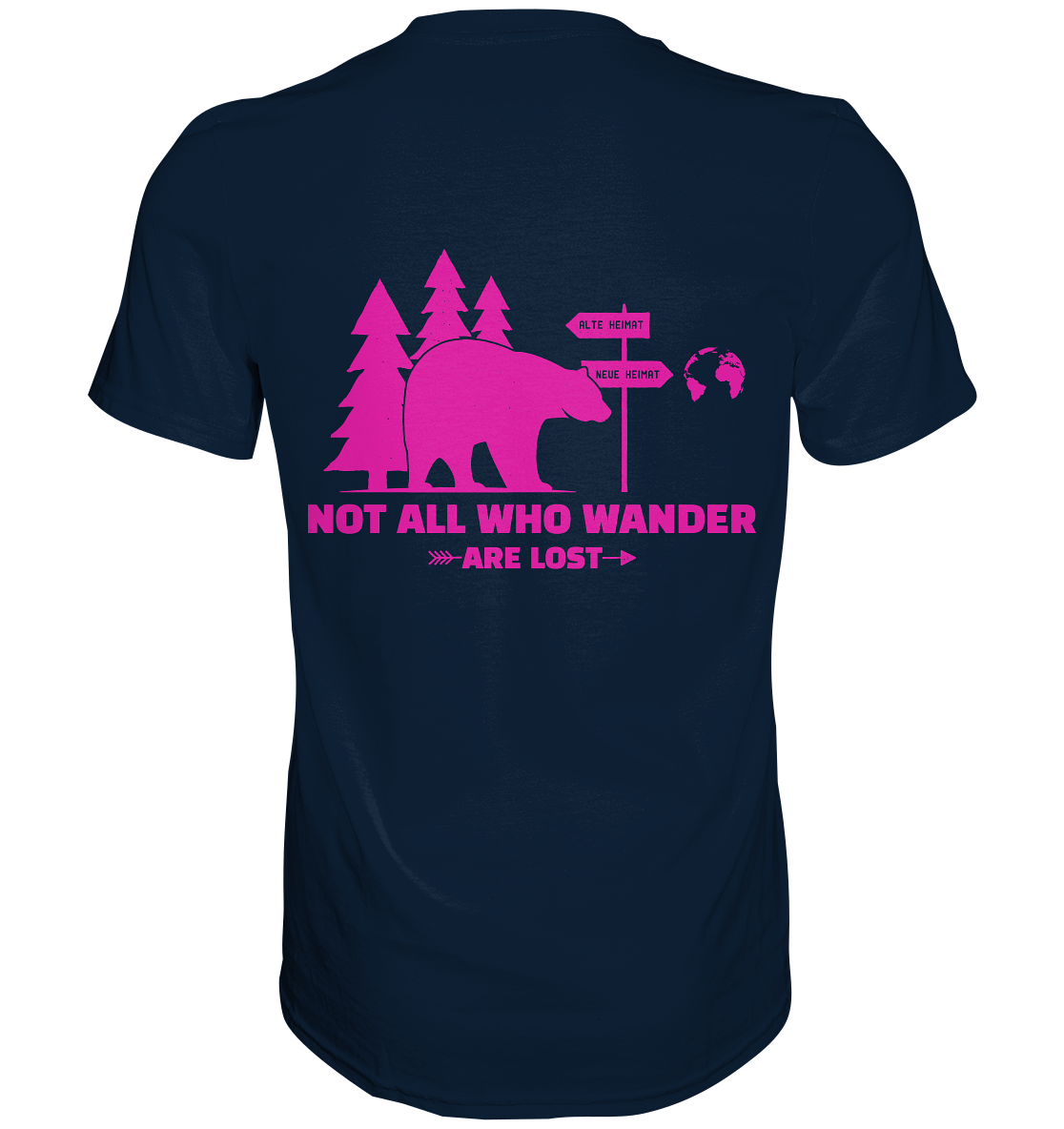 Wanderbär Pink | T-Shirts - Premium Shirt
