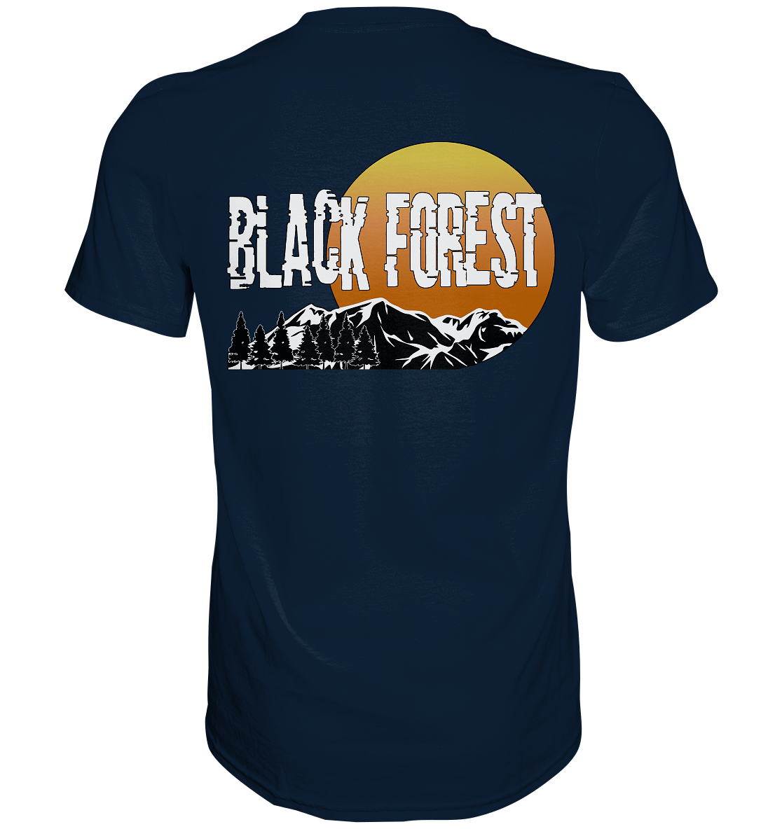 Black Forest | Unisex T-Shirt Rückendruck - Premium Shirt