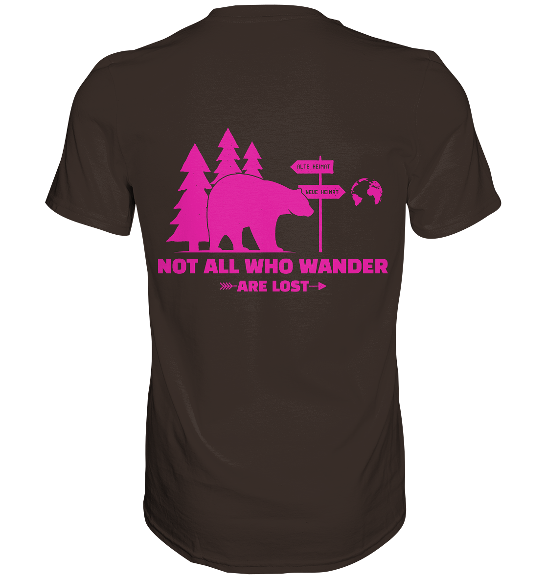 Wanderbär Pink | T-Shirts - Premium Shirt