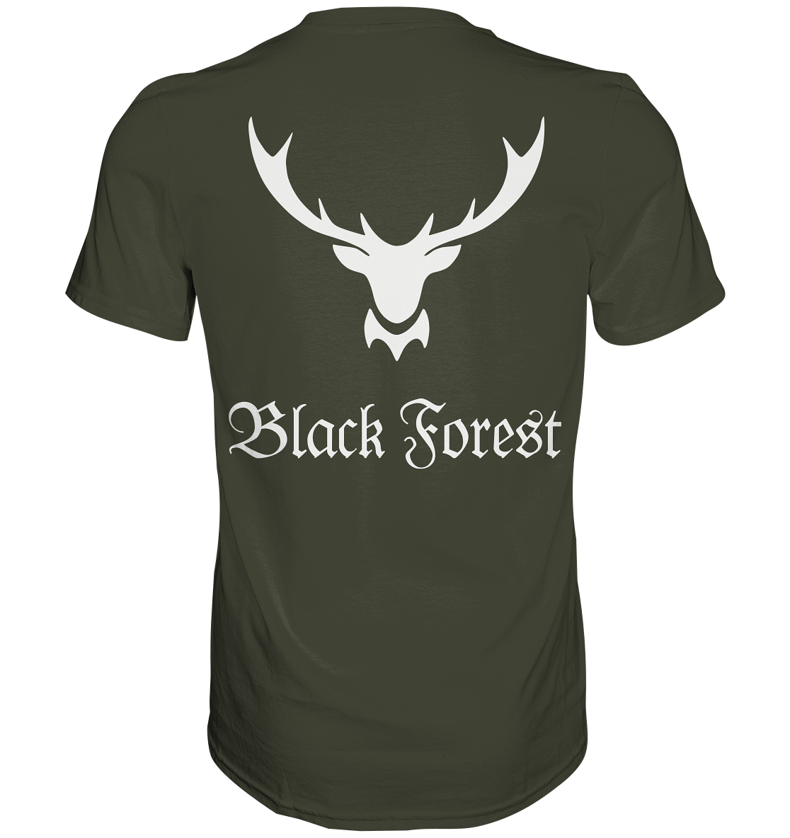 Black Forest Hirschgeweih | Unisex T-Shirt Rückendruck