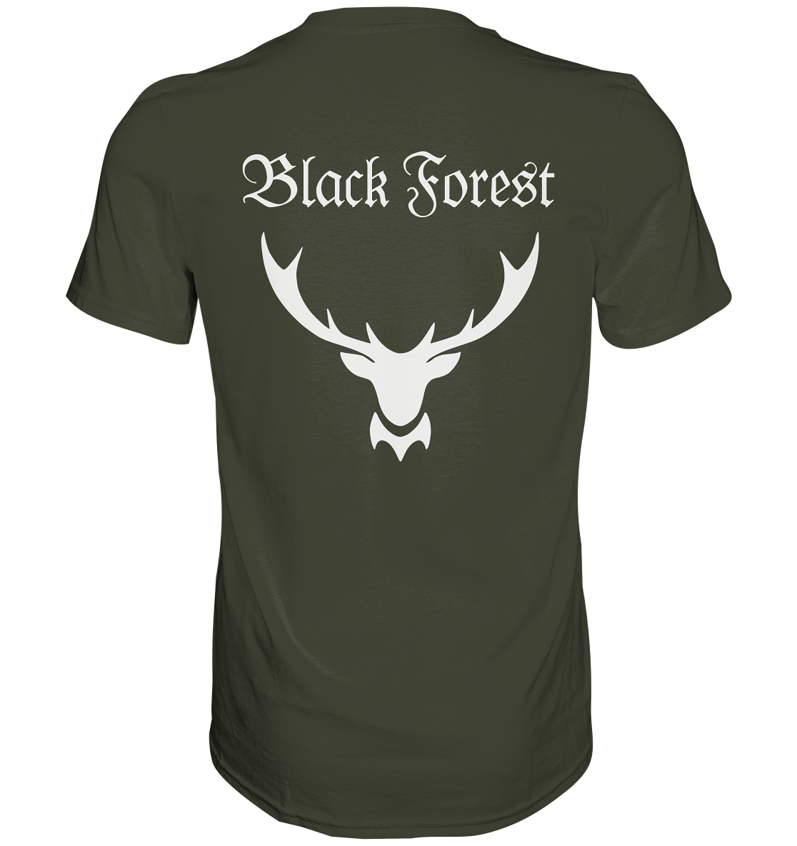 Black Forest Hirschgeweih | Unisex T-Shirt Rückendruck