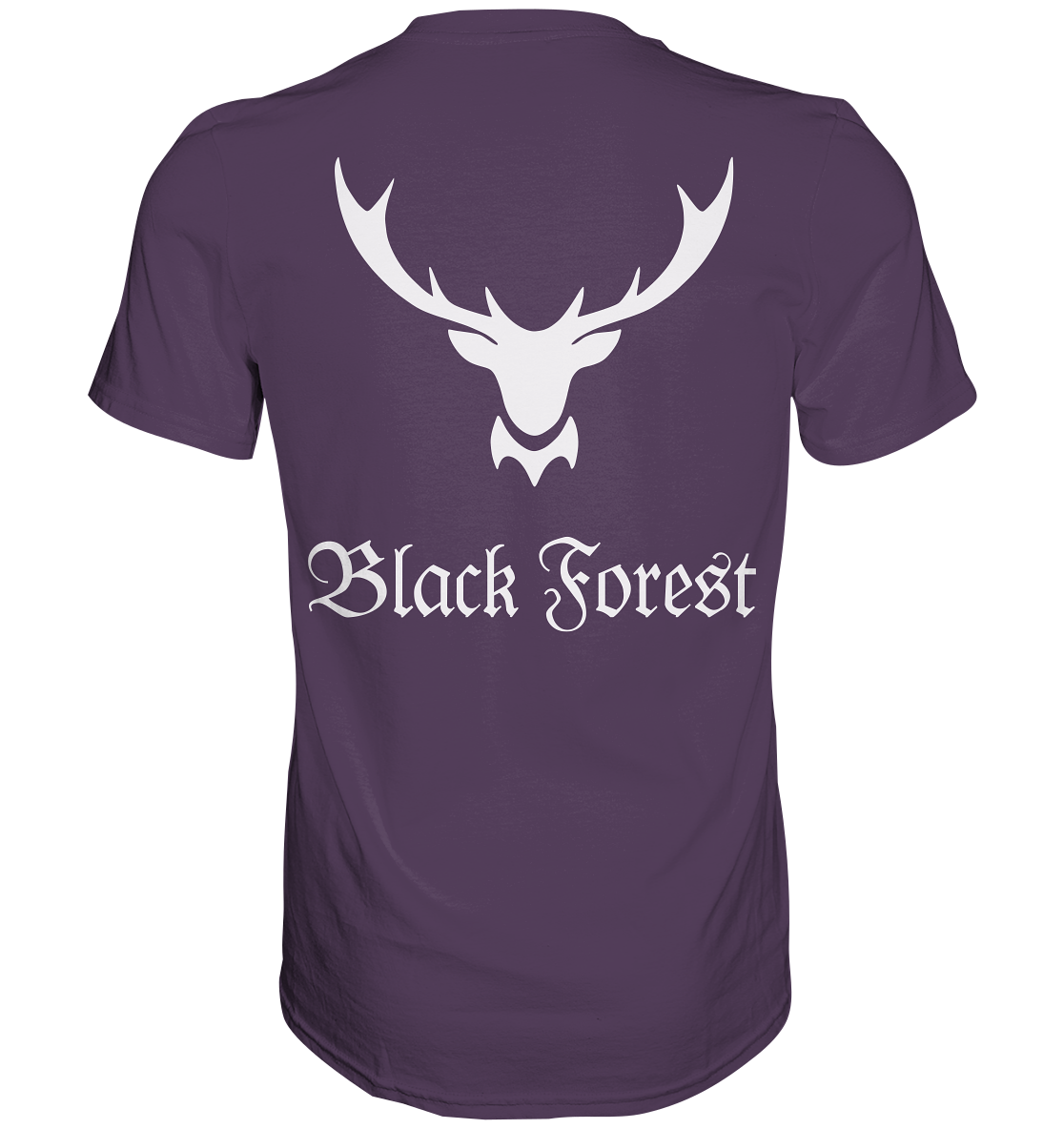 Black Forest Hirschgeweih | Unisex T-Shirt Rückendruck