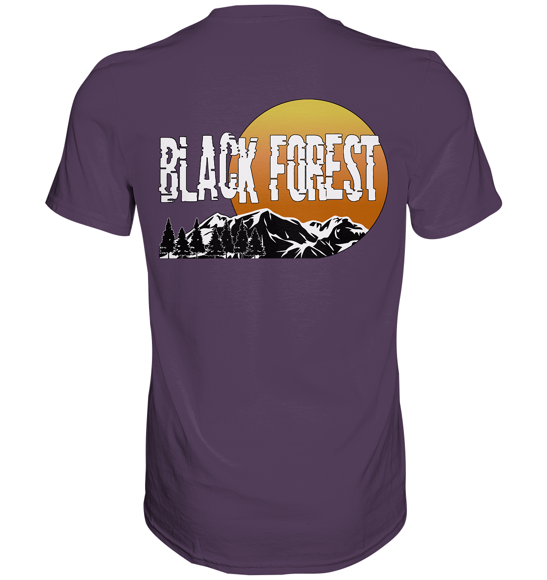 Black Forest | Unisex T-Shirt Rückendruck - Premium Shirt