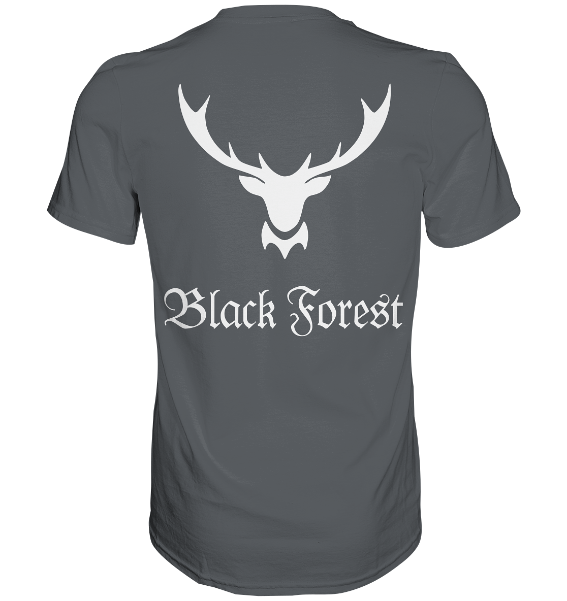 Black Forest Hirschgeweih | Unisex T-Shirt Rückendruck