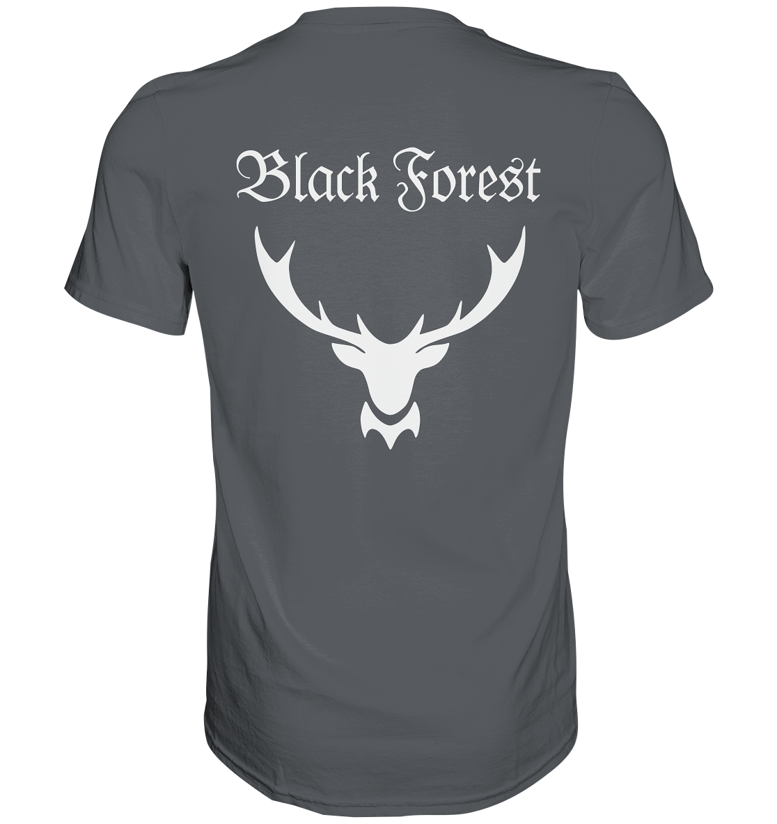 Black Forest Hirschgeweih | Unisex T-Shirt Rückendruck