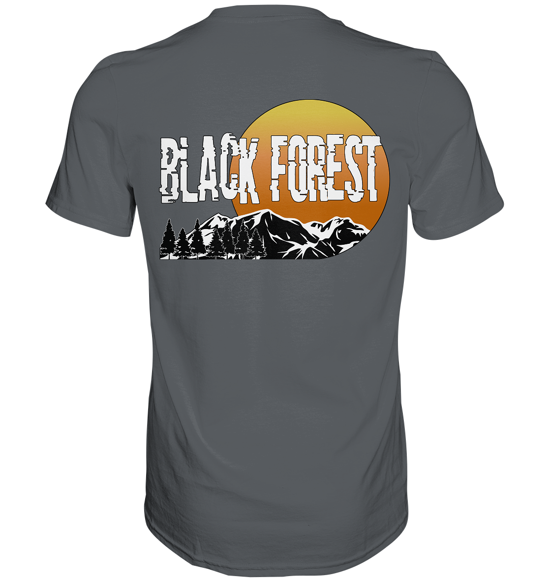 Black Forest | Unisex T-Shirt Rückendruck - Premium Shirt
