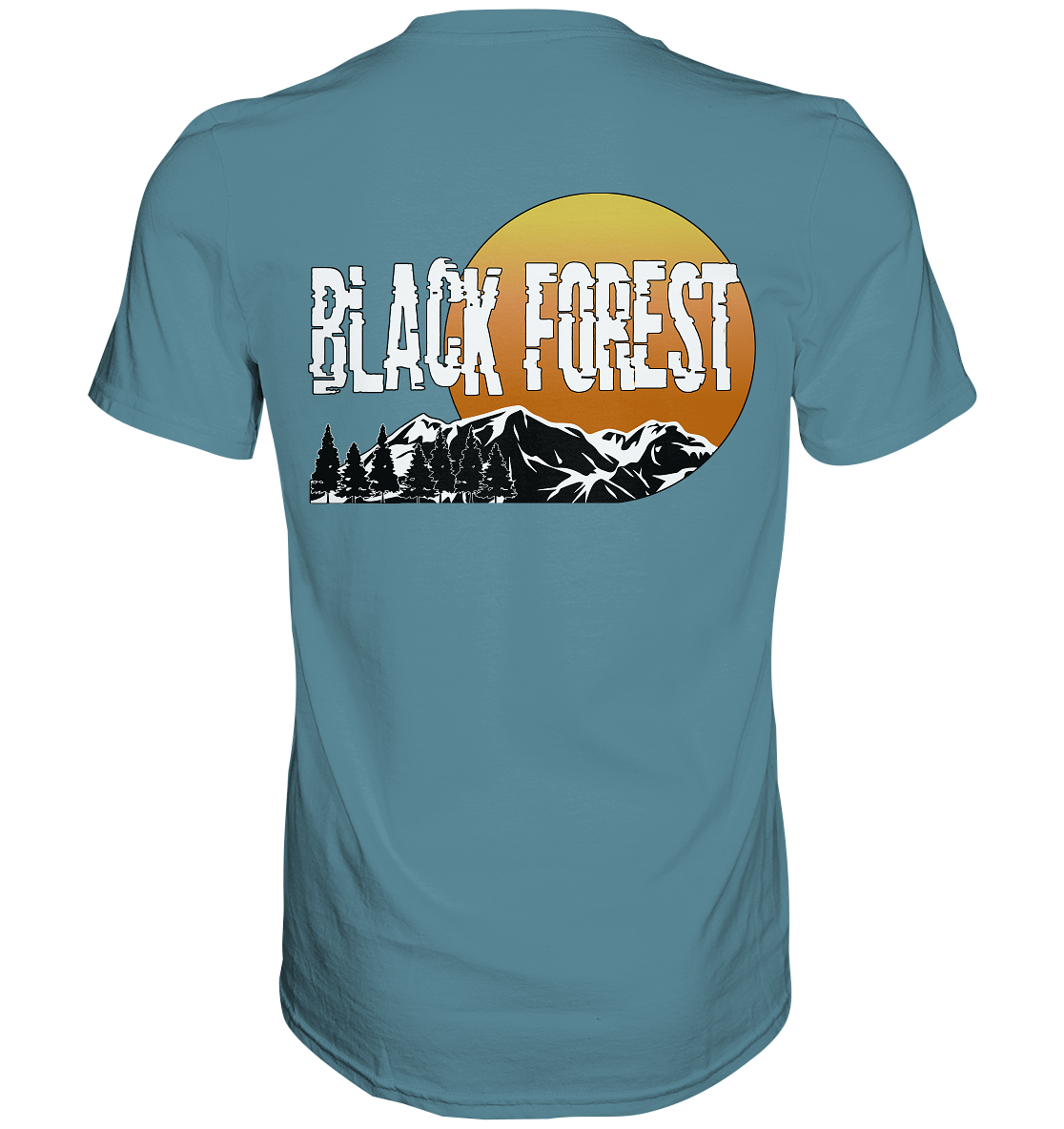 Black Forest | Unisex T-Shirt Rückendruck - Premium Shirt