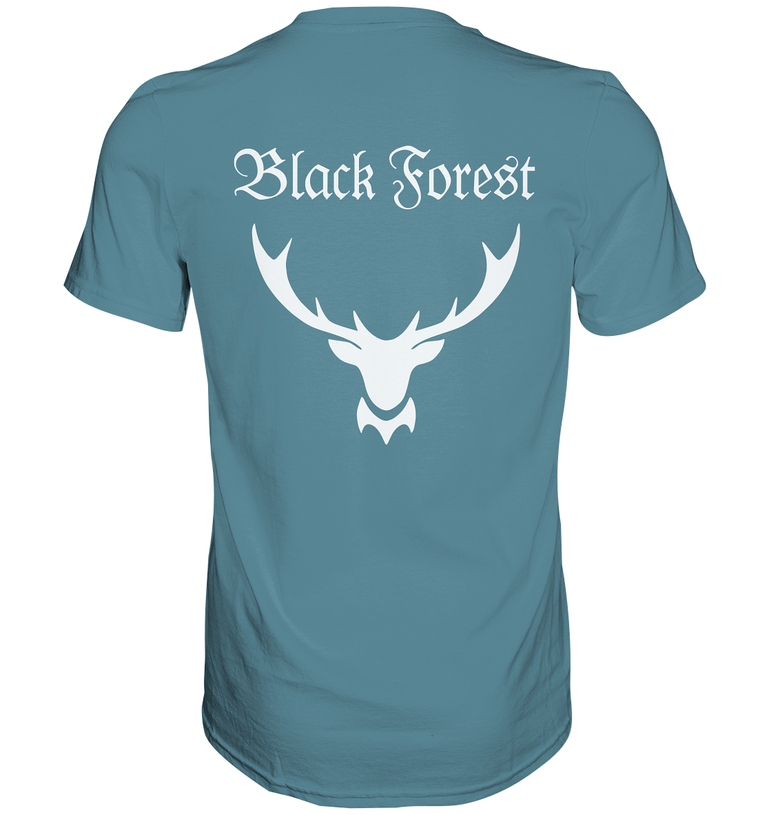 Black Forest Hirschgeweih | Unisex T-Shirt Rückendruck