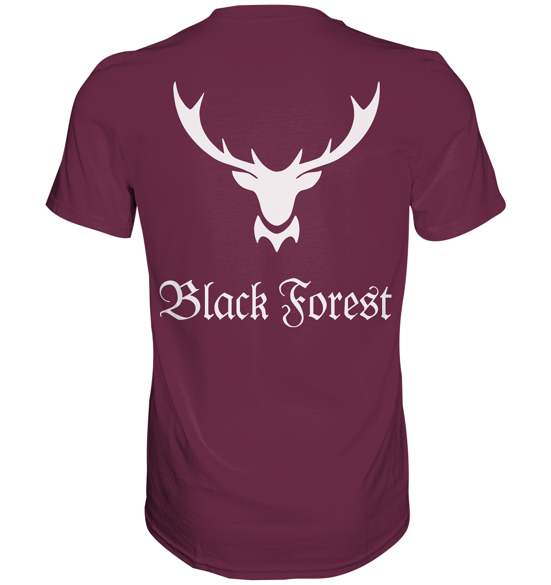 Black Forest Hirschgeweih | Unisex T-Shirt Rückendruck