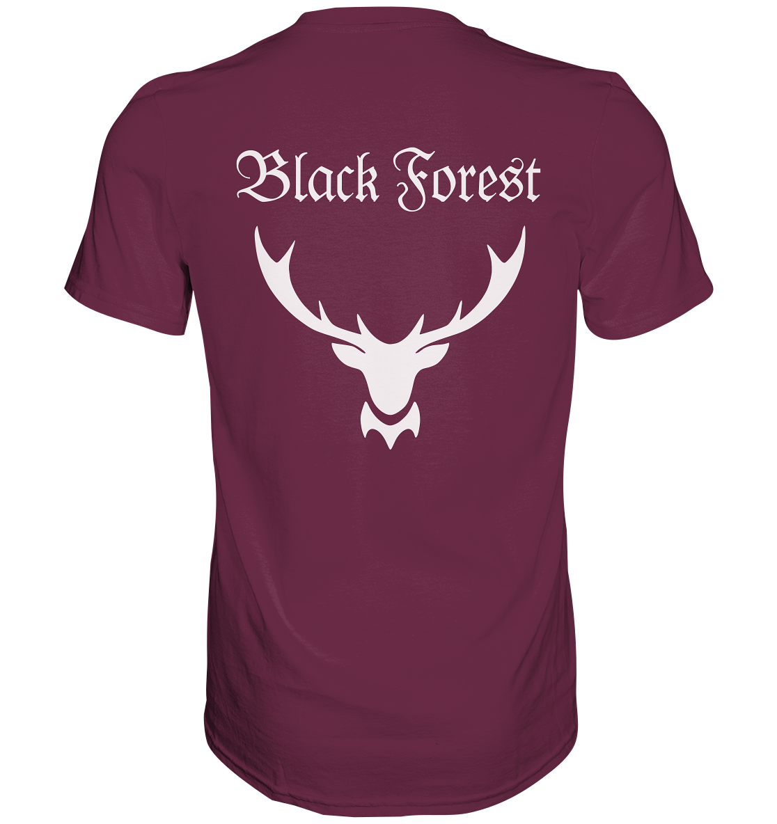 Black Forest Hirschgeweih | Unisex T-Shirt Rückendruck