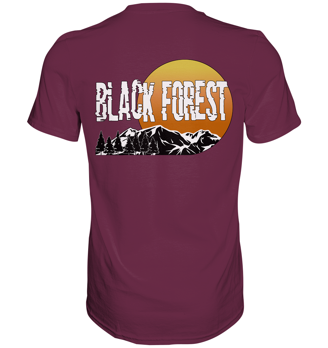 Black Forest | Unisex T-Shirt Rückendruck - Premium Shirt