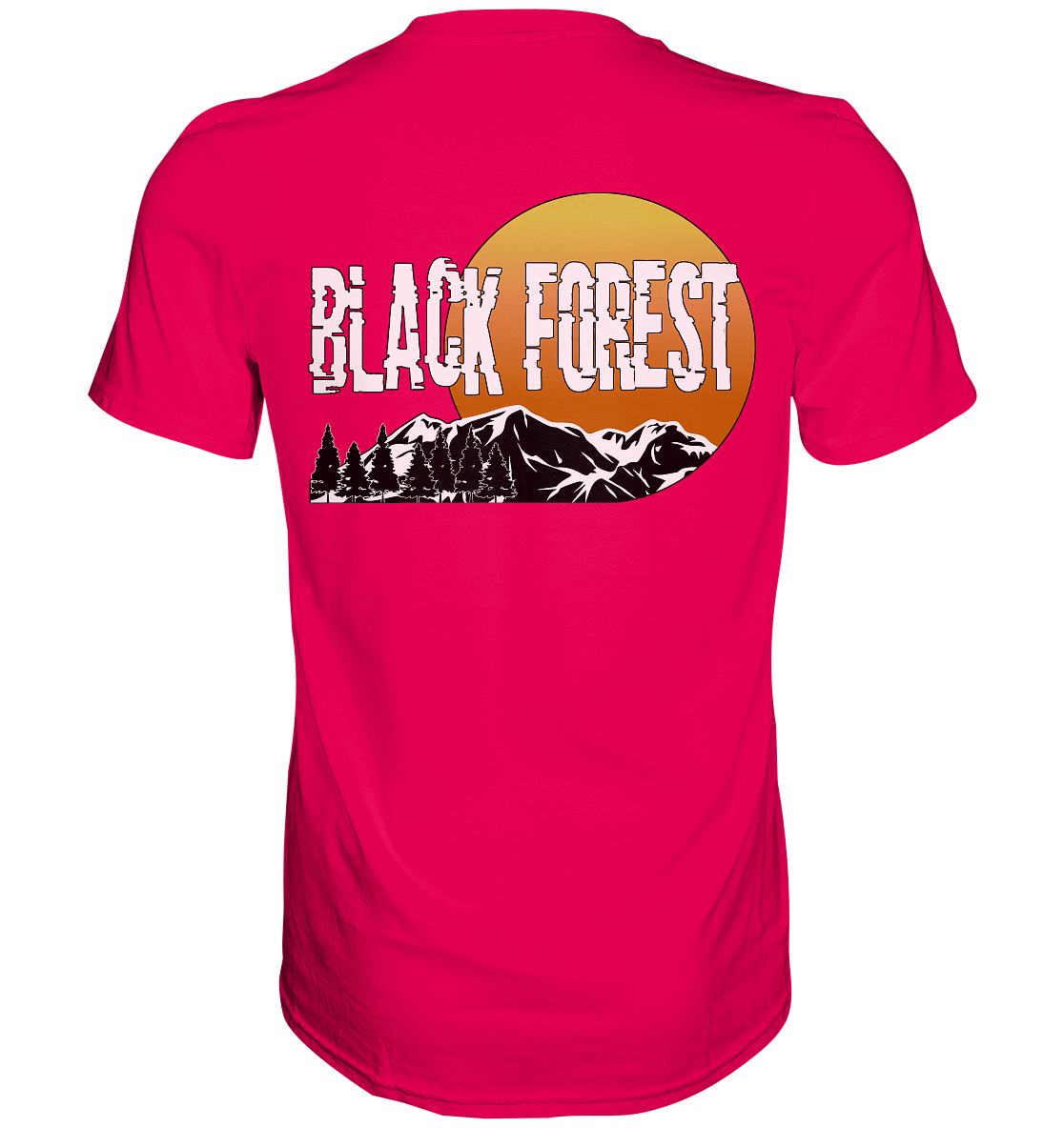 Black Forest | Unisex T-Shirt Rückendruck - Premium Shirt