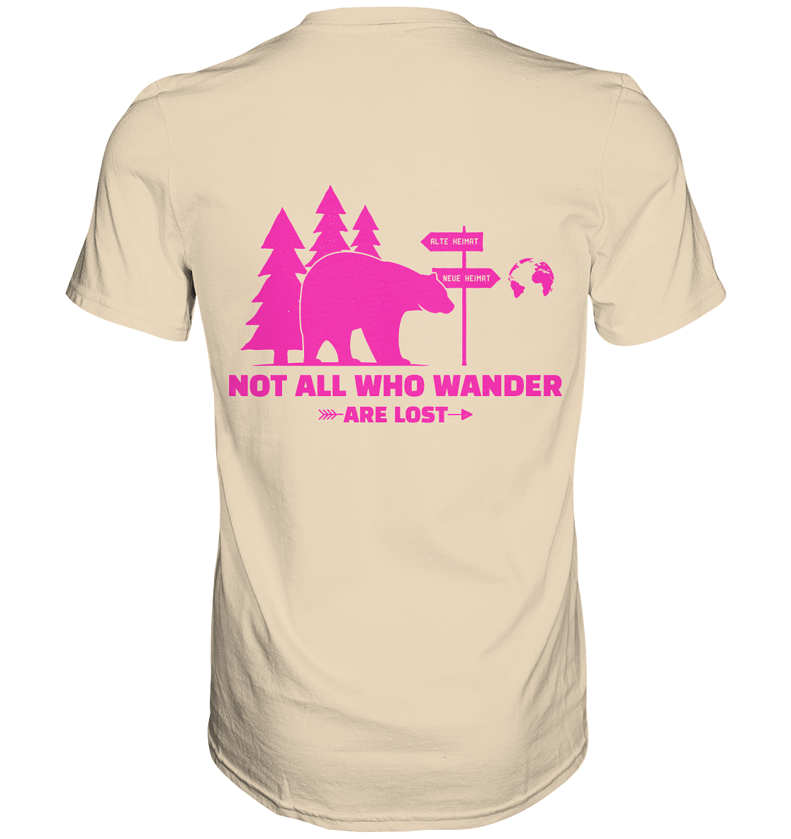 Wanderbär Pink | T-Shirts - Premium Shirt