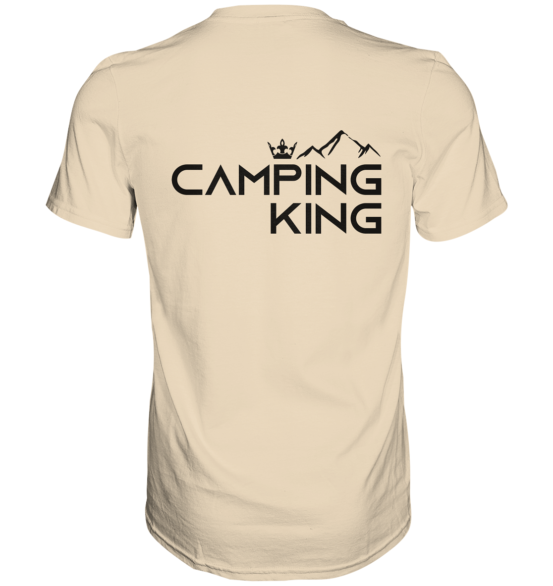 Camping King | Organic T-Shirt Rückendruck