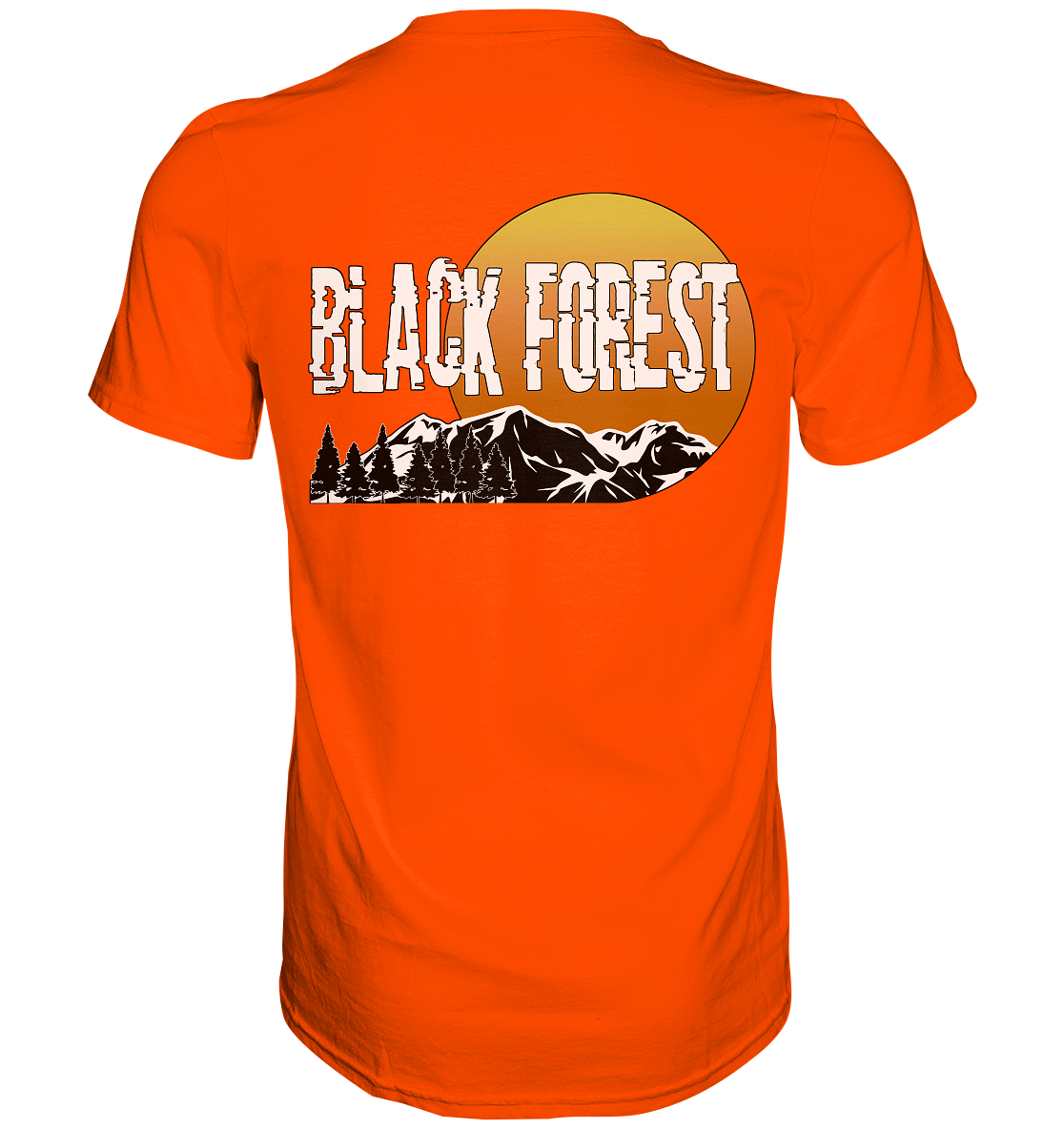 Black Forest | Unisex T-Shirt Rückendruck - Premium Shirt