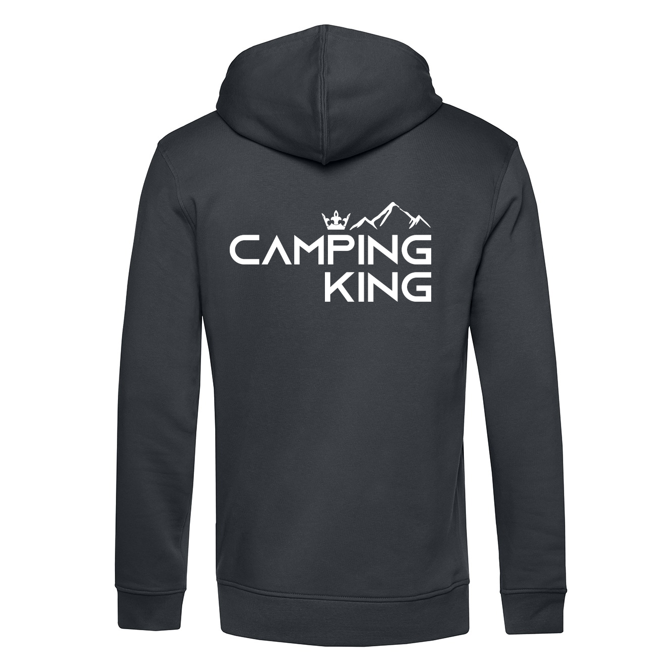 Camping King | Organic Hoodie Rückendruck
