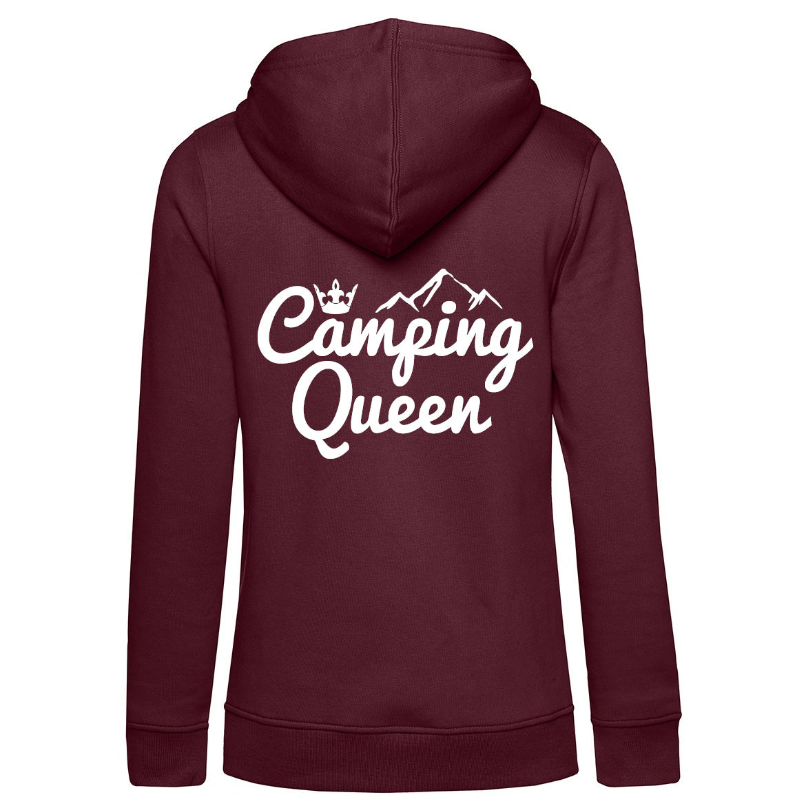 Camping Queen | Organic Hoodie Rückendruck