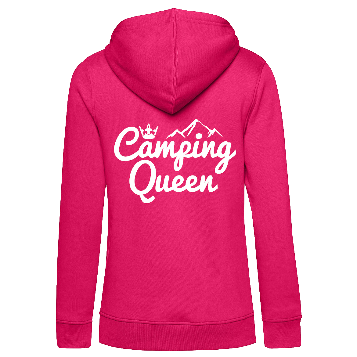 Camping Queen | Organic Hoodie Rückendruck