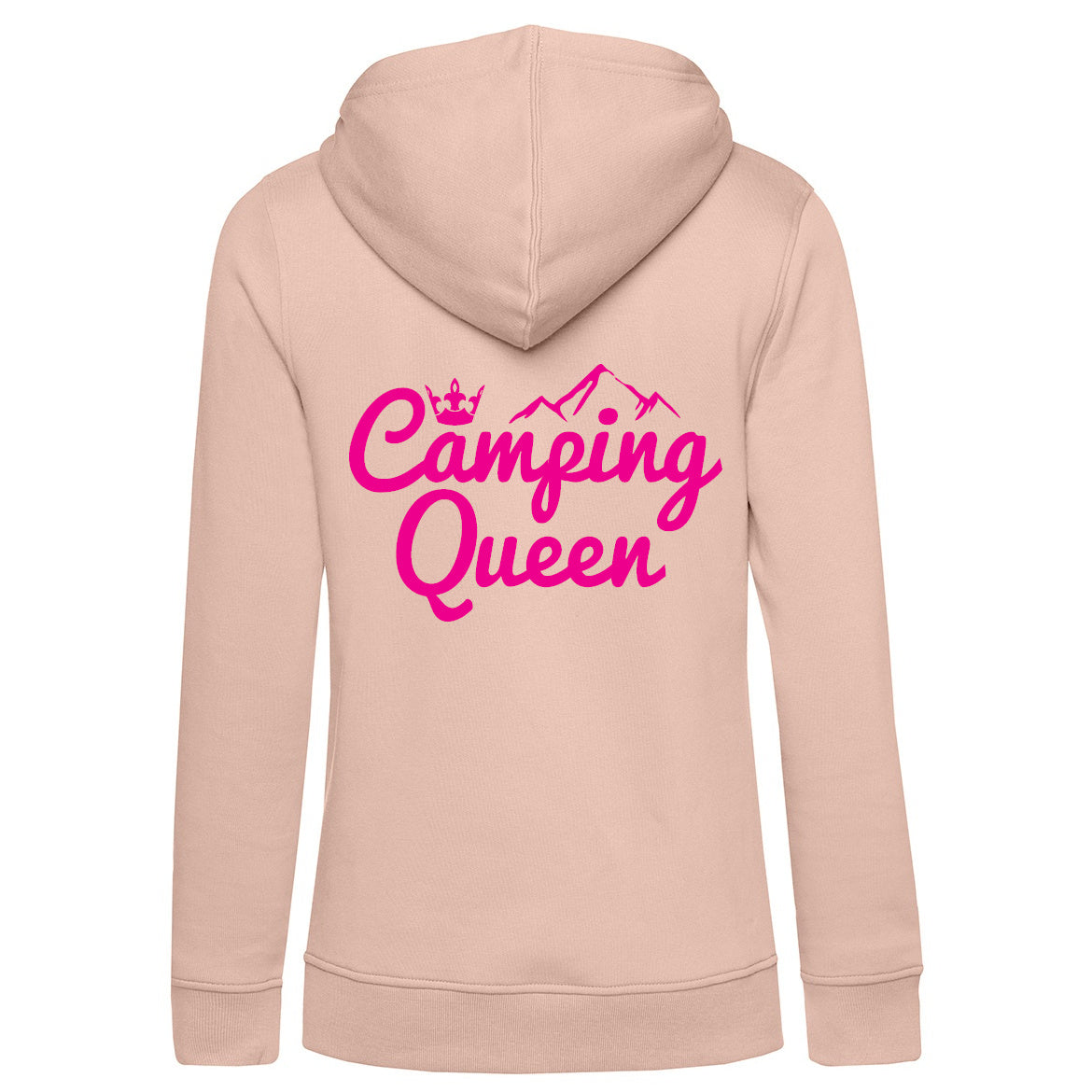 Camping Queen | Organic Hoodie Rückendruck