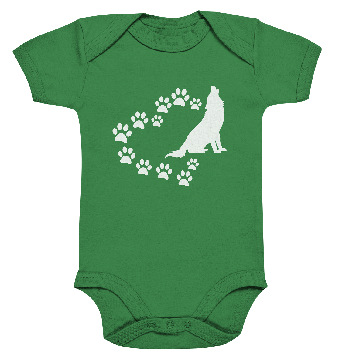 Pfotenherz mit Wolf | Baby Body