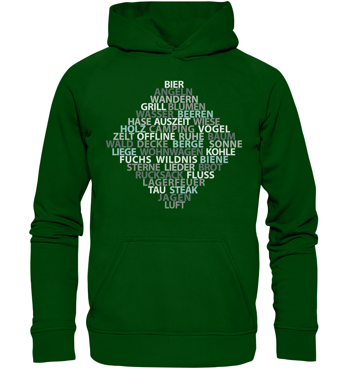 Wortsalat der Natur | Organic Hoodie