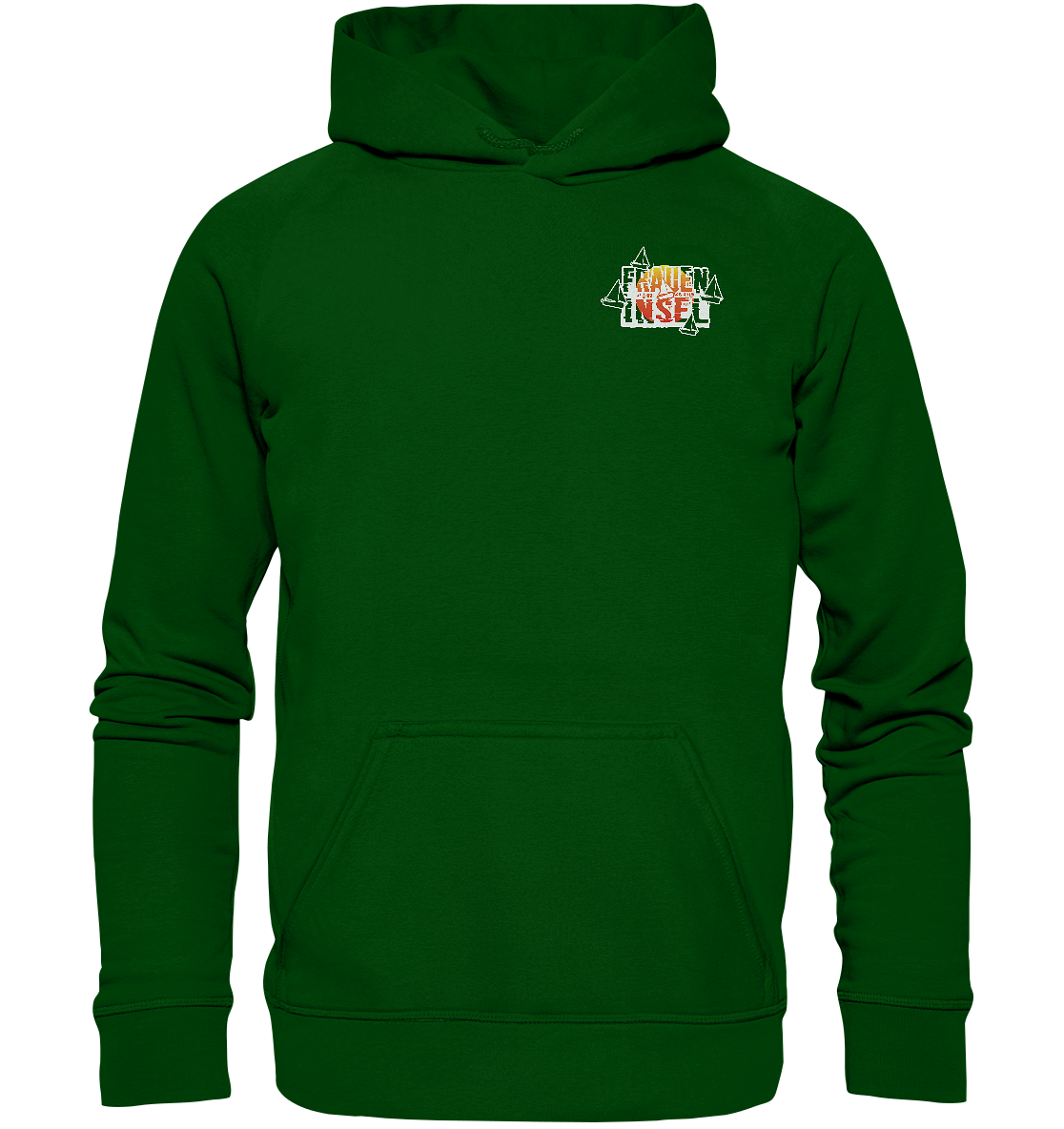 Fraueninsel Chiemsee | Organic Hoodie Front- & Rückendruck