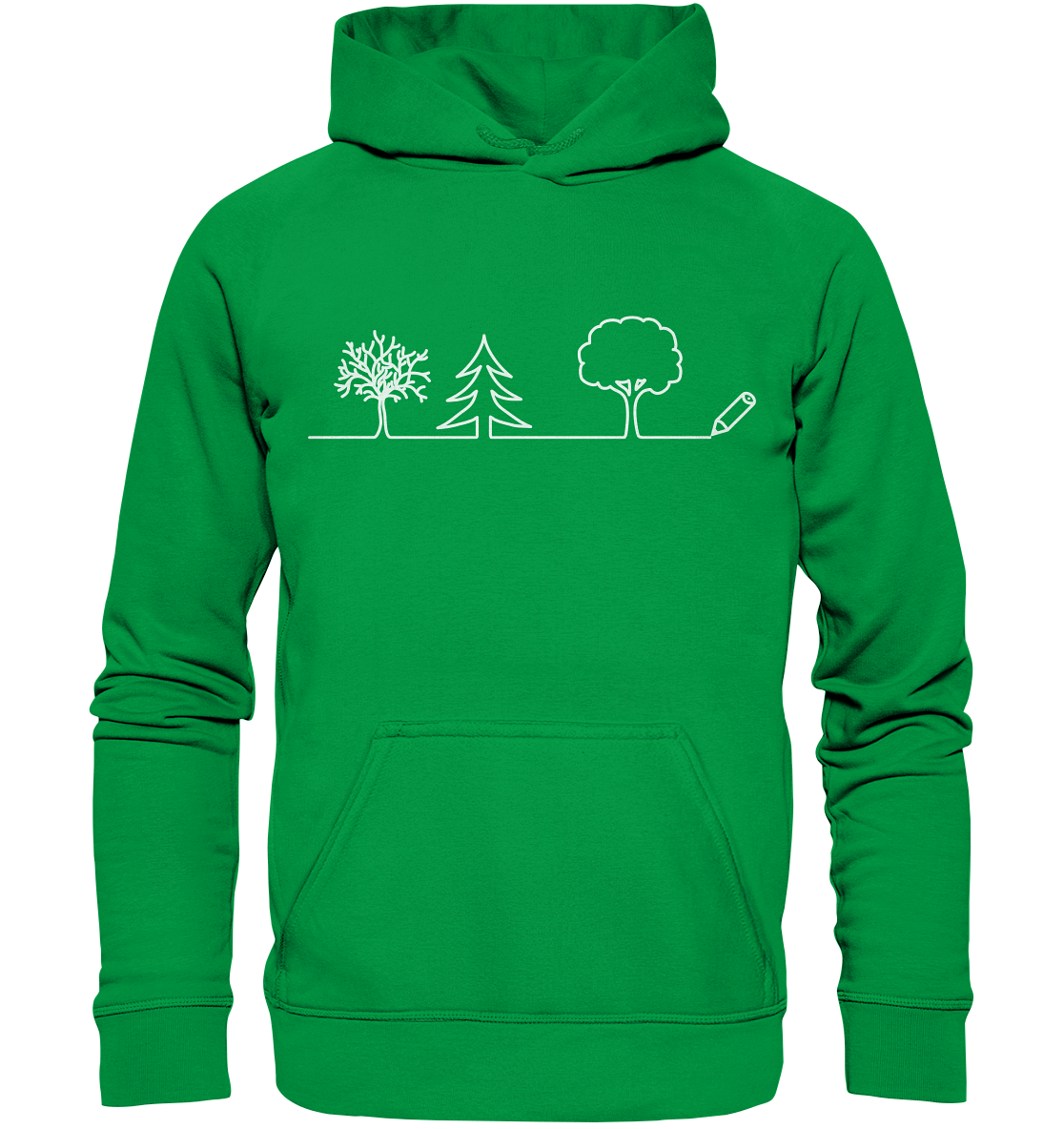 Bäume zeichnen | Organic Hoodie