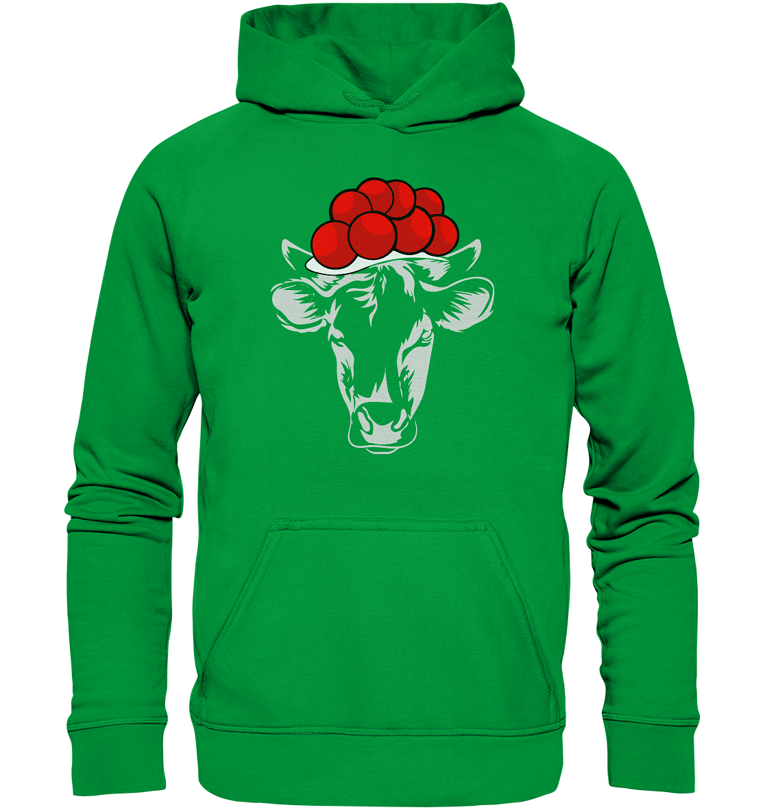 Kuh mit Bollenhut | Organic Hoodie