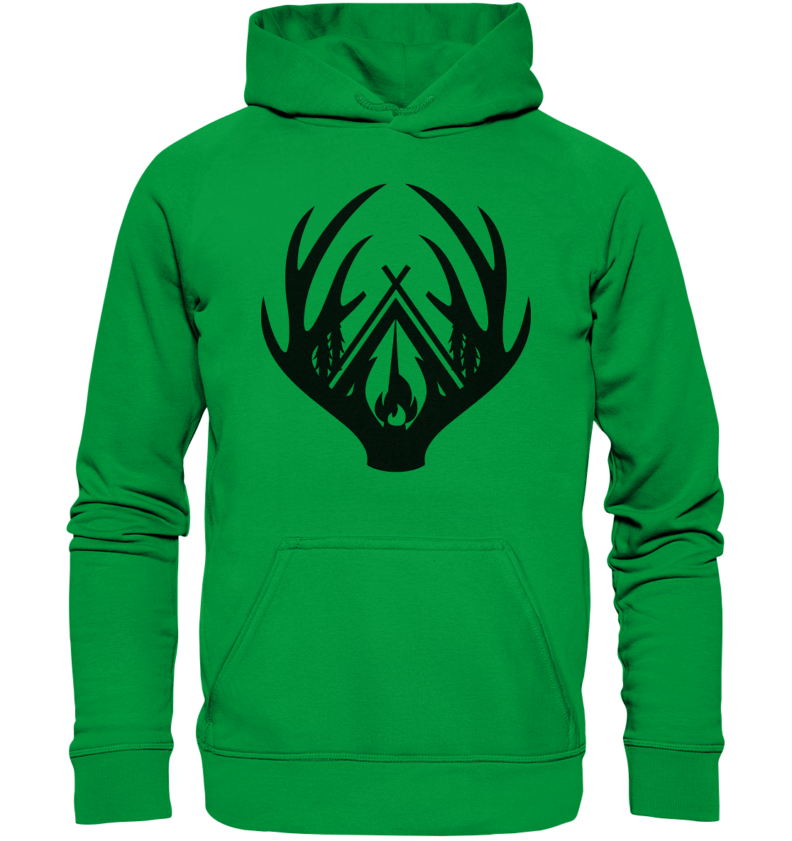 Camping Hirschgeweih | Premium Hoodie