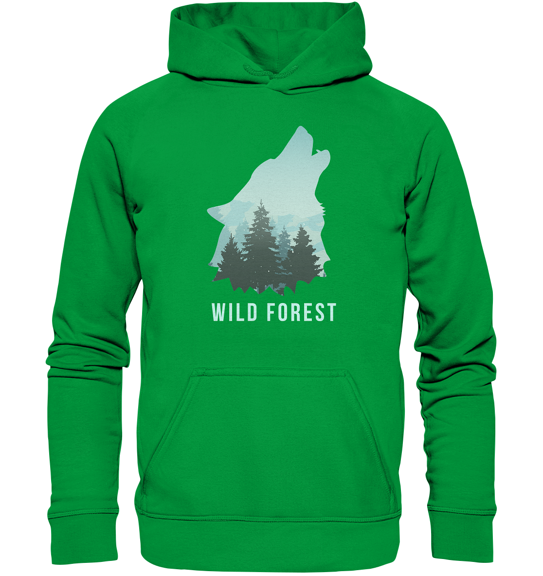 Wild Forest Wolf | Organic Hoodie