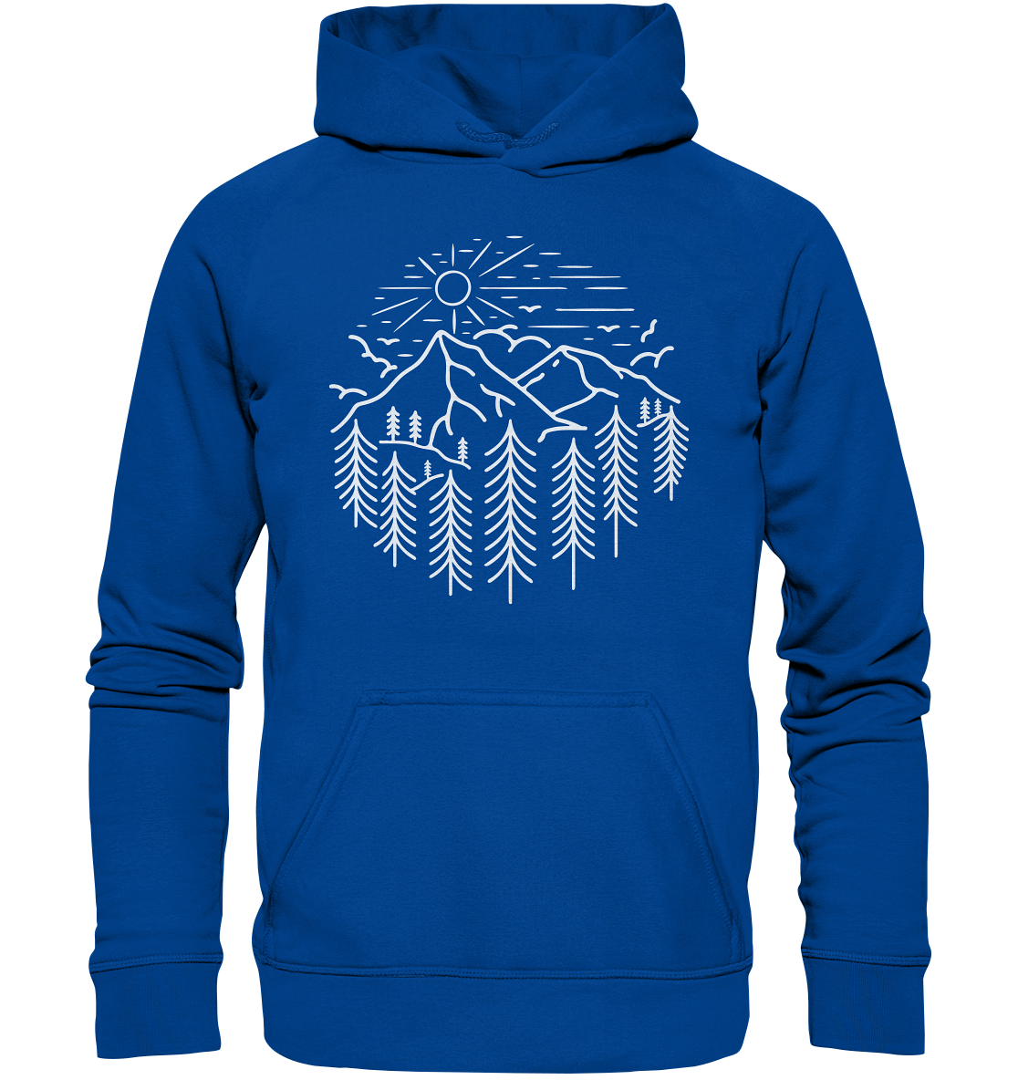 Berg Wald Sonne | Organic Hoodie