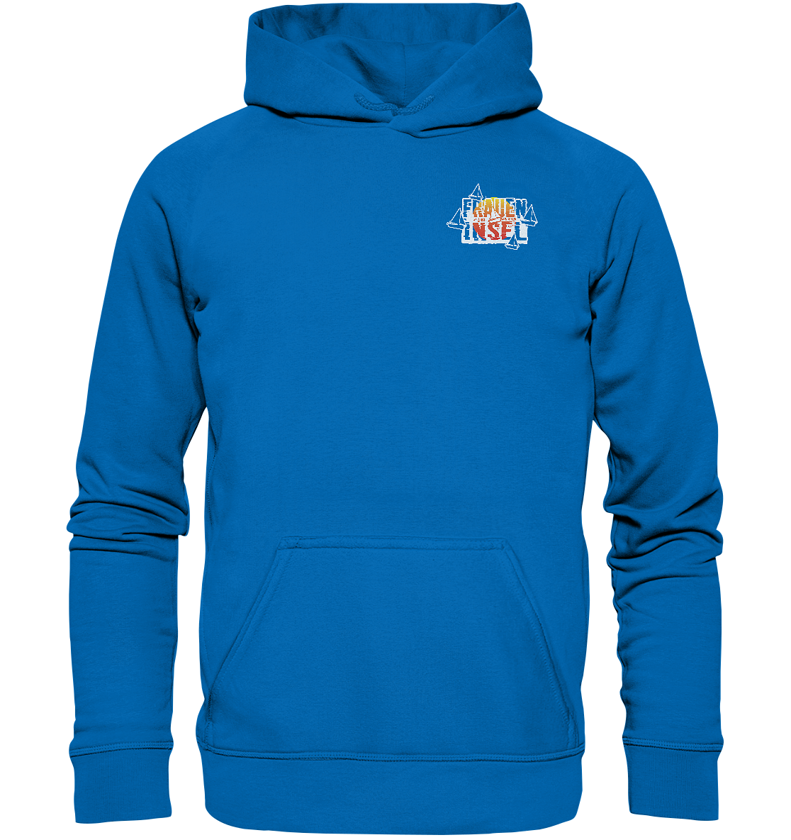 Fraueninsel Chiemsee | Organic Hoodie Front- & Rückendruck