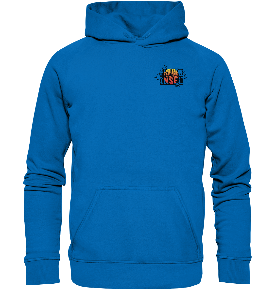 Fraueninsel Chiemsee | Organic Hoodie Front- & Rückendruck