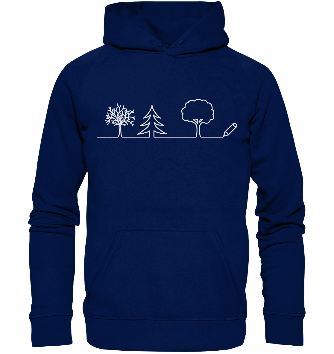 Bäume zeichnen | Organic Hoodie